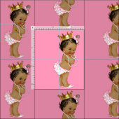 Tissu Vintage petite princesse ethnique (Carreau)