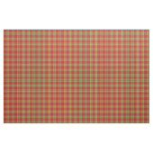 Tissu Vintage rouge et jaune écossais Plaid (Yard)