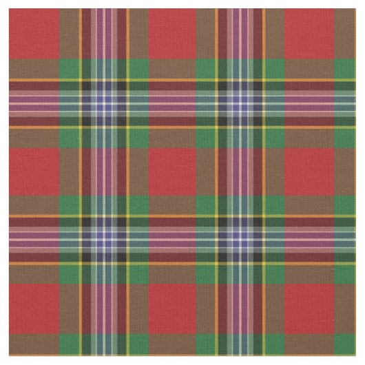 Tissu Vintage rouge, vert et bleu écossais Plaid (Fermer)