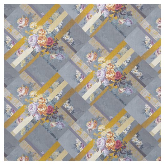 Tissu Vintage Trellis Bloom (Échantillon)
