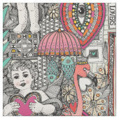Tissu vintage valentine kitsch (Fermer)