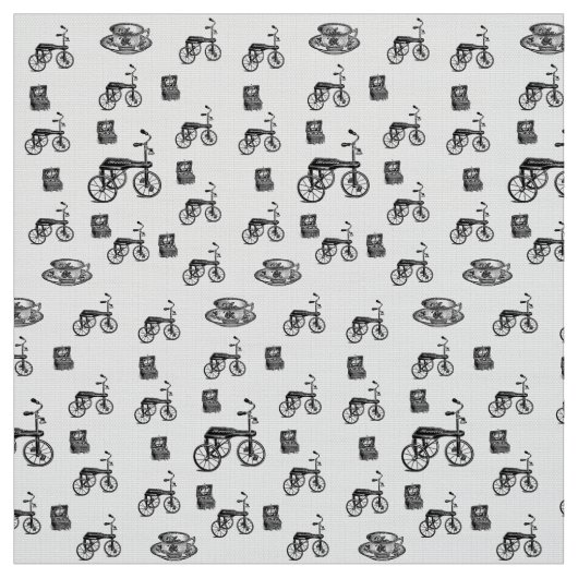 Tissu vintage vélo customisé (Échantillon)