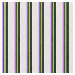 Tissu Violet, bleu nuit, vert, noir et blanc