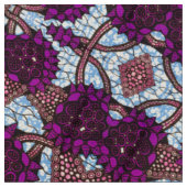 Tissu violet et bleu (Fermer)