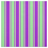 Tissu Violet foncé, vert clair et Motif à rayures bronzé (Échantillon)