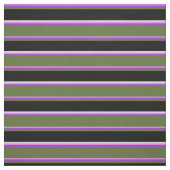 Tissu Violet, Orchidée foncée, Vert olive, Noir & Blanc (Échantillon)