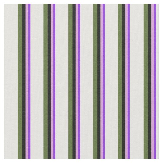 Tissu Violet, Plum, Noir, Olive foncé Vert & Blanc (Fermer)