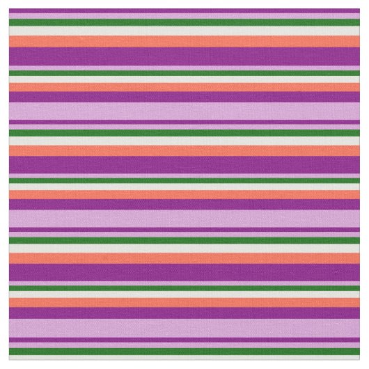 Tissu Violet, Plum, Vert foncé, Blanc & Rouge (Fermer)
