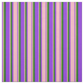 Tissu Violet, rose clair, vert et vert foncé (Échantillon)