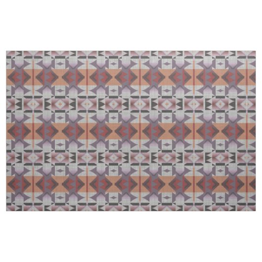 Tissu Violet rose-rose-orange-gris-rouge (Fat Quarter)