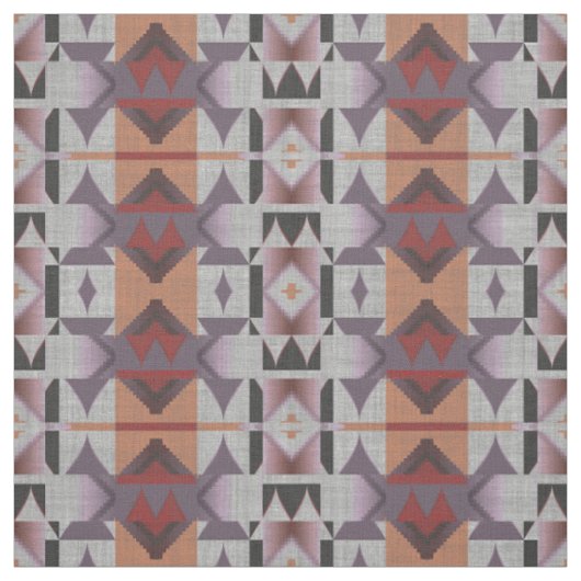 Tissu Violet rose-rose-orange-gris-rouge (Échantillon)