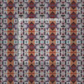 Tissu Violet rose-rose-orange-gris-rouge (Carreau)