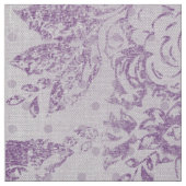 Tissu violet rustique, chic shabby, fleurs de lavande pâ (Échantillon)