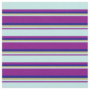 Tissu violet, turquoise, kaki foncé et bleu