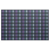 Tissu Violet, Vert, Blanc, Tartan noir (Fat Quarter)