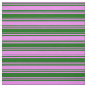 Tissu Violet & Vert foncé Motif des rayures (Échantillon)