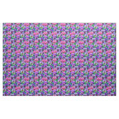 Tissu Violets colorés Pansy Flowers Motif (Yard)