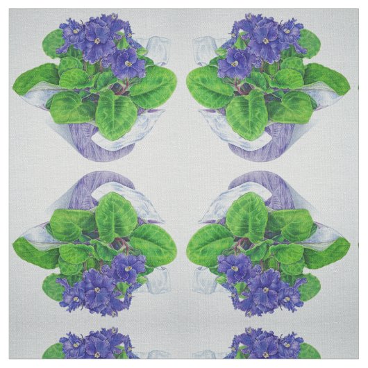 Tissu Violette africaine (Fermer)