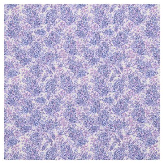 Tissu Violette aquarelle fleurs lilas (Échantillon)