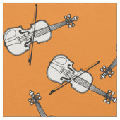 Tissu Violons blancs (Fermer)