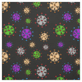 Tissu virus en noir (Échantillon)