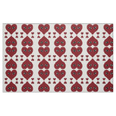 Tissu Visage Cœur Rouge Amour (Fat Quarter)