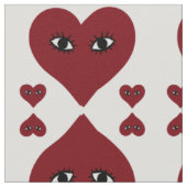 Tissu Visage Cœur Rouge Amour (Détail)