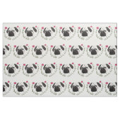 Tissu Visage de carlin, Chien Art (Fat Quarter)