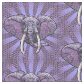Tissu Visage d'éléphant violet (Fermer)