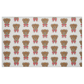 Tissu Visage drôle d'ours (Fat Quarter)
