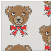 Tissu Visage drôle d'ours (Détail)
