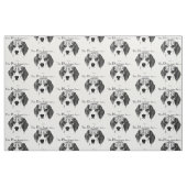 Tissu Visage heureux du beagle (Fat Quarter)