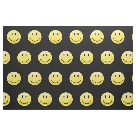 Tissu Visage heureux jaune classique (Fat Quarter)