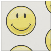 Tissu Visage heureux jaune classique (Fermer)