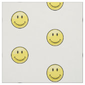 Tissu Visage heureux jaune classique (Échantillon)