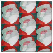 Tissu visage père Noël (Échantillon)