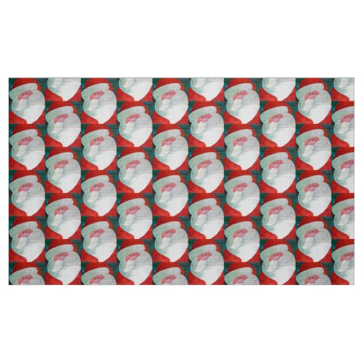 Tissu visage père Noël (Fat Quarter)