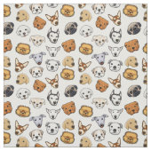 Tissu Visages de chien mignons (Échantillon)