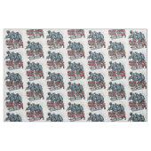 Tissu Visites à domicile d'équipe de choc (Fat Quarter)