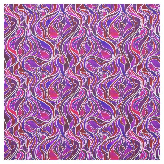 Tissu Vitrail violet Abstrait (Échantillon)
