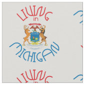 Tissu Vivre dans le Michigan (Détail)