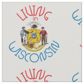 Tissu Vivre dans le Wisconsin (Détail)