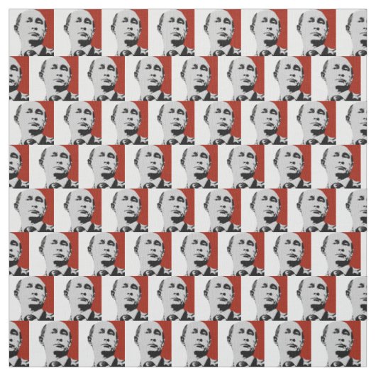 Tissu Vladimir Poutine rouge (Échantillon)