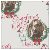 Tissu Voeux de Noël Bébé Chèvre Baisers Chèvre Boer (Fermer)
