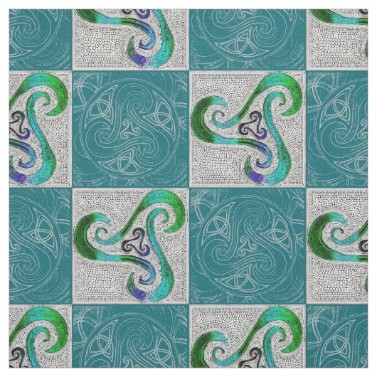 Tissu Voie celtique Triskele (Échantillon)