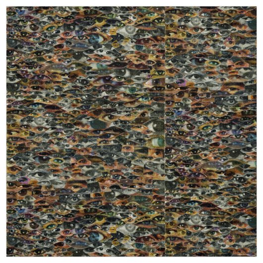 Tissu Voilà qui vous regarde ! (Échantillon)