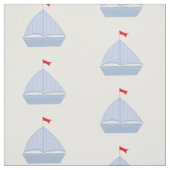 Tissu Voiliers bleus (Échantillon)