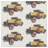 Tissu Voiture jaune classique 1931 (Fermer)