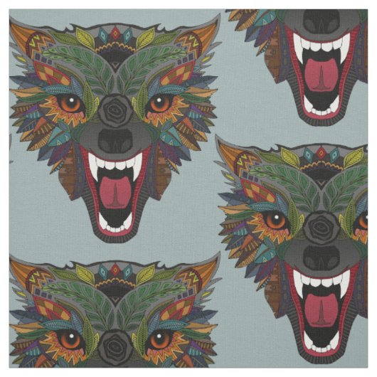 Tissu vol de combat de loup argent (Échantillon)