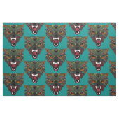 Tissu vol de combat de loup bleu turquoise (Fat Quarter)